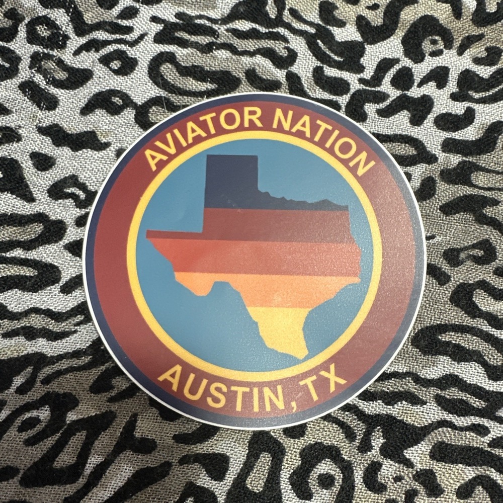 Aviator Nation Austin Texas Decal Sticker! Surf - Skate Skateboard New !